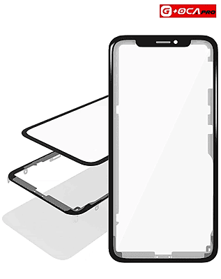 Vidrio Frontal para iPhone 11 - (Front Glass + Frame + Oca Pro)