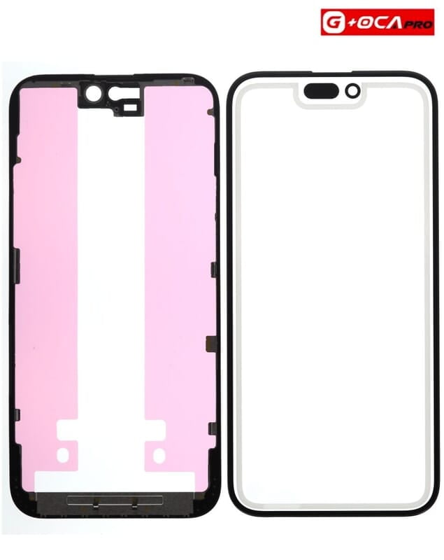 Vidrio Frontal para iPhone 15 Plus - (Front Glass + Frame + Oca Pro) Vidrio Frontal para iPhone 15 Plus - (Front Glass + Frame + Oca Pro)